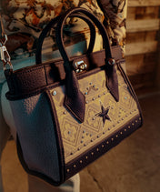 NFL Dallas Cowboys Aztec Pattern Handheld Tote Bag
