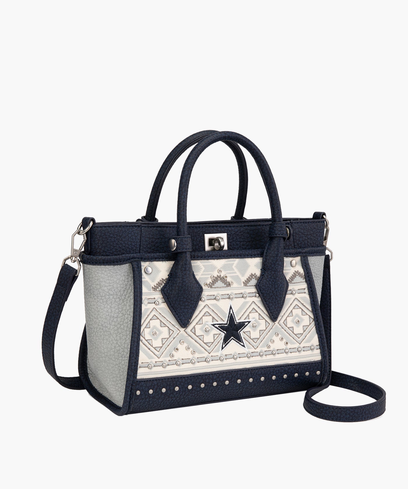 NFL Dallas Cowboys Aztec Pattern Handheld Tote Bag