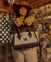 NFL Dallas Cowboys Aztec Pattern Handheld Tote Bag