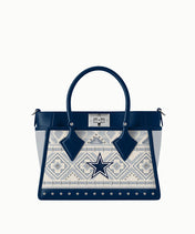 NFL Dallas Cowboys Aztec Pattern Handheld Tote Bag (Pre-Order)