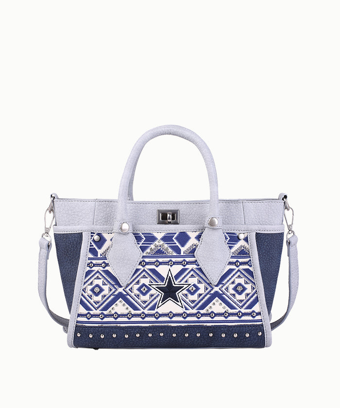NFL Dallas Cowboys Aztec Pattern Handheld Tote Bag (Pre-Order)