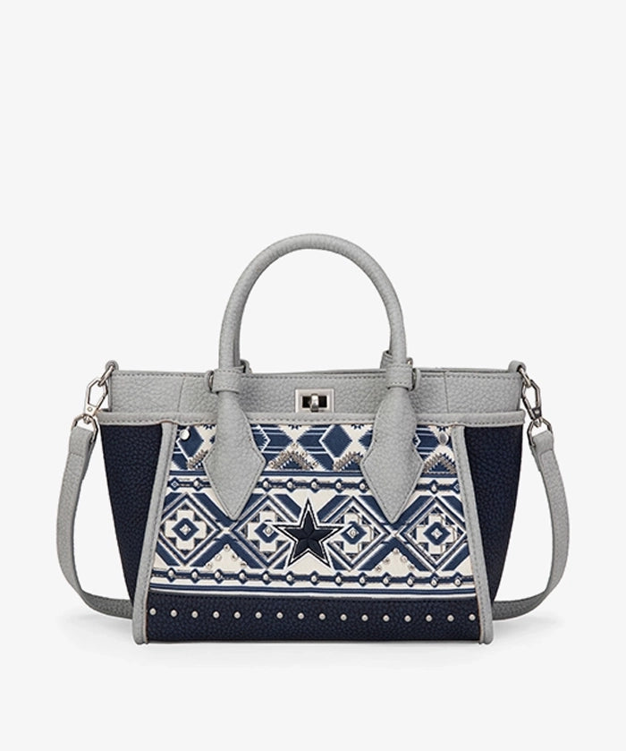 NFL Dallas Cowboys Aztec Pattern Handheld Tote Bag