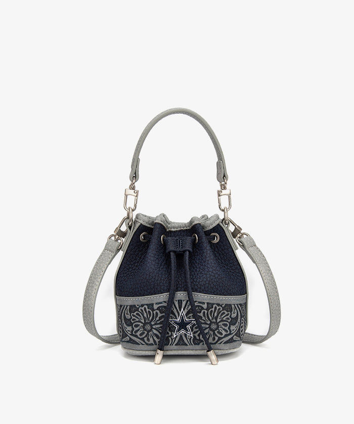 NFL Dallas Cowboys Floral Bucket Bag