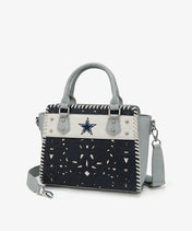 NFL Dallas Cowboys Floral Tooled Tote Bag