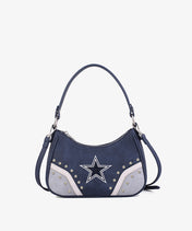 NFL Dallas Cowboys Rivet Baguette Shoulder Bag (Pre-Order)