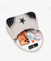 NFL Dallas Cowboys Rivet Baguette Shoulder Bag