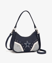 NFL Dallas Cowboys Rivet Baguette Shoulder Bag
