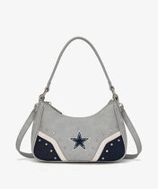 NFL Dallas Cowboys Rivet Baguette Shoulder Bag