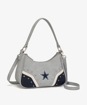NFL Dallas Cowboys Rivet Baguette Shoulder Bag