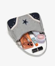 NFL Dallas Cowboys Rivet Baguette Shoulder Bag