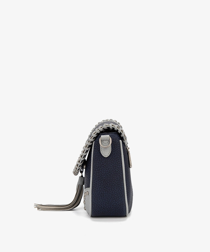 NFL Dallas Cowboys Studded Fringe Flap Crossbody Bag