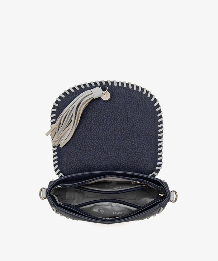 NFL Dallas Cowboys Studded Fringe Flap Crossbody Bag