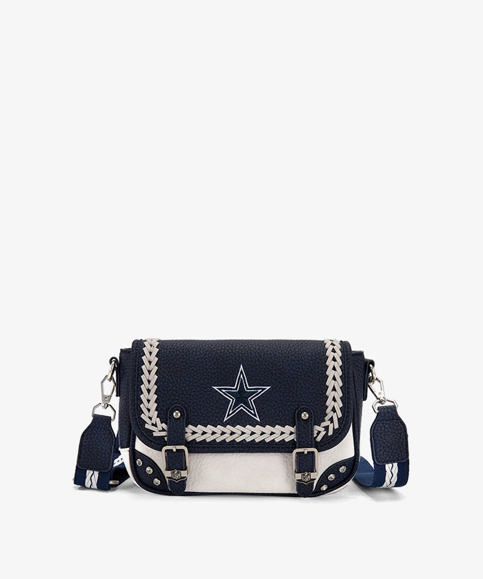 NFL Dallas Cowboys Western Braided Flap Crossbody Bag