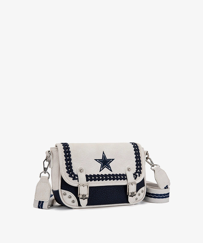 NFL Dallas Cowboys Western Braided Flap Crossbody Bag