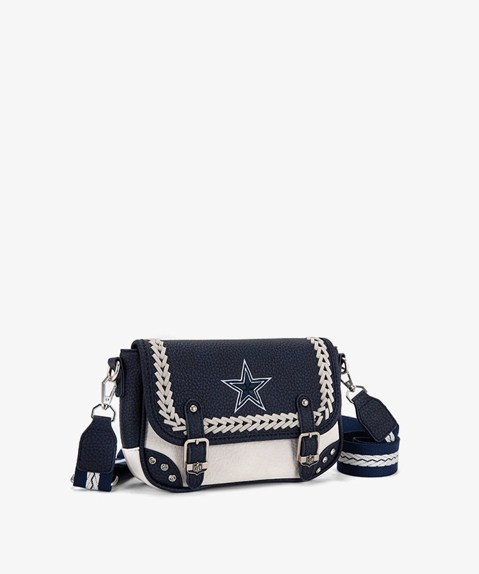 NFL Dallas Cowboys Western Braided Flap Crossbody Bag