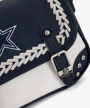 NFL Dallas Cowboys Western Braided Flap Crossbody Bag