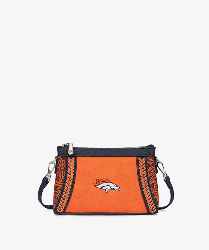 NFL Denver Broncos Braided Crossbody Bag