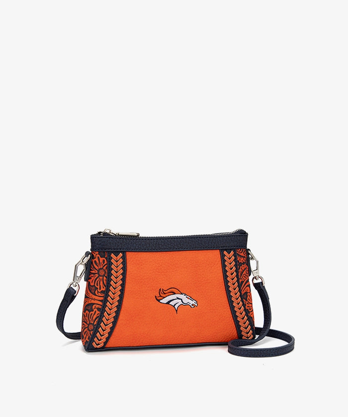 NFL Denver Broncos Braided Crossbody Bag