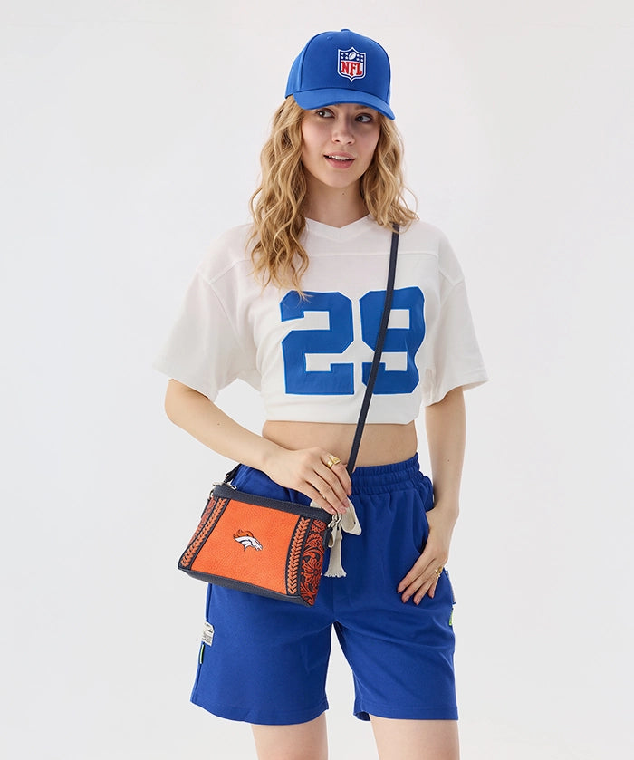 NFL Denver Broncos Braided Crossbody Bag