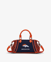NFL Denver Broncos Braided Trim Satchel Bag