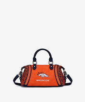 NFL Denver Broncos Braided Trim Satchel Bag