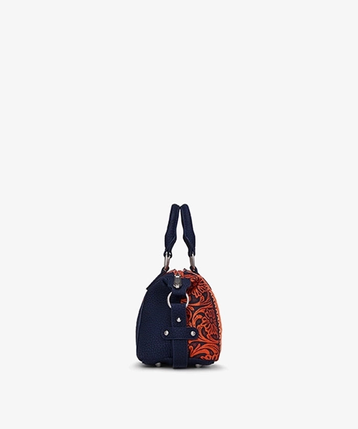 NFL Denver Broncos Braided Trim Satchel Bag