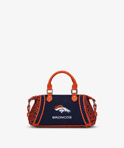 NFL Denver Broncos Braided Trim Satchel Bag
