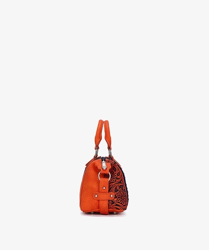 NFL Denver Broncos Braided Trim Satchel Bag