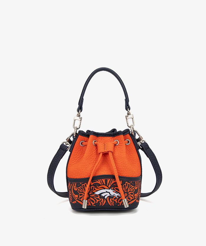NFL Denver Broncos Floral Bucket Bag