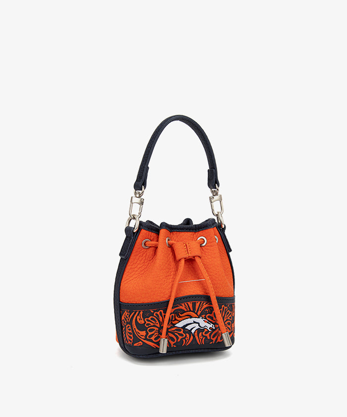 NFL Denver Broncos Floral Bucket Bag