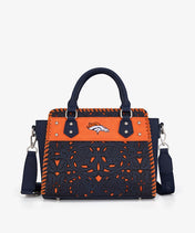 NFL Denver Broncos Floral Tooled Tote Bag
