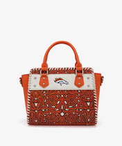 NFL Denver Broncos Floral Tooled Tote Bag