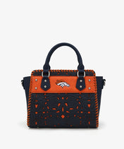 NFL Denver Broncos Floral Tooled Tote Bag