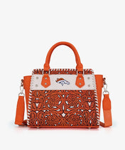 NFL Denver Broncos Floral Tooled Tote Bag