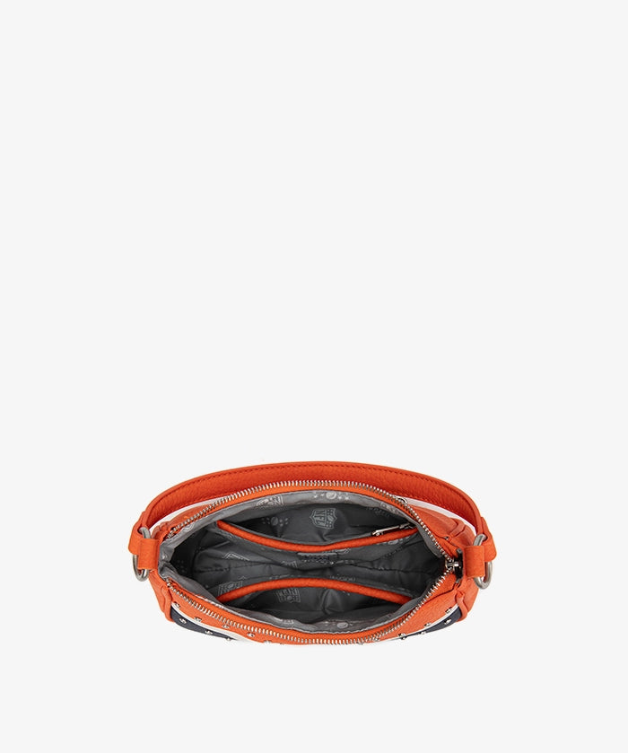 NFL Denver Broncos Rivet Baguette Shoulder Bag