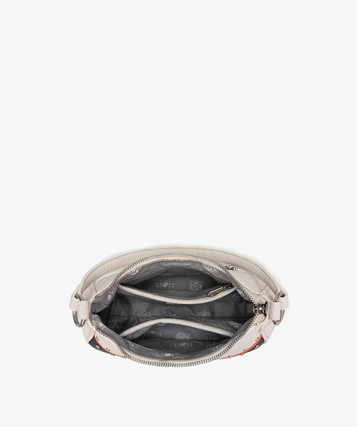 NFL Denver Broncos Rivet Baguette Shoulder Bag