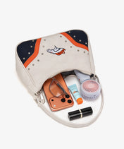 NFL Denver Broncos Rivet Baguette Shoulder Bag