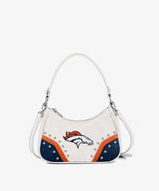 NFL Denver Broncos Rivet Baguette Shoulder Bag (Pre-Order)
