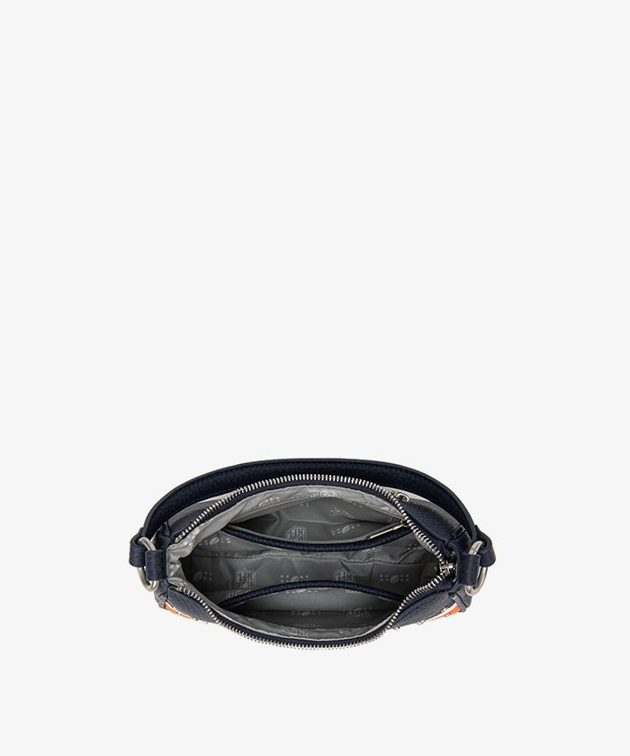 NFL Denver Broncos Rivet Baguette Shoulder Bag