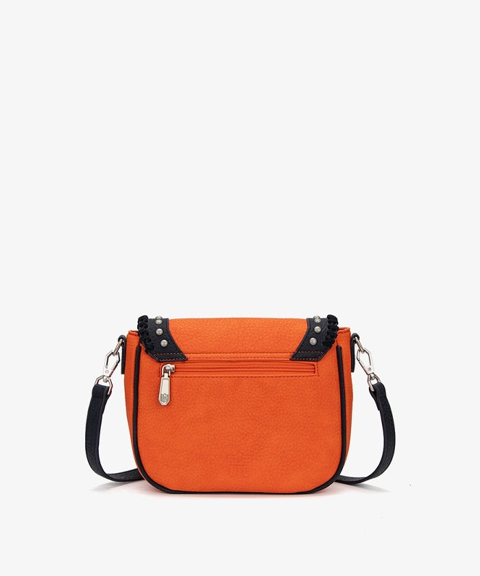 NFL Denver Broncos Studded Fringe Flap Crossbody Bag (Pre-Order)