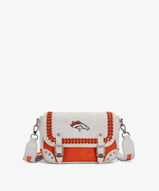NFL Denver Broncos Western Braided Flap Crossbody Bag