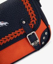NFL Denver Broncos Western Braided Flap Crossbody Bag