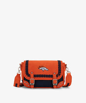 NFL Denver Broncos Western Braided Flap Crossbody Bag