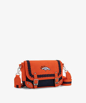 NFL Denver Broncos Western Braided Flap Crossbody Bag