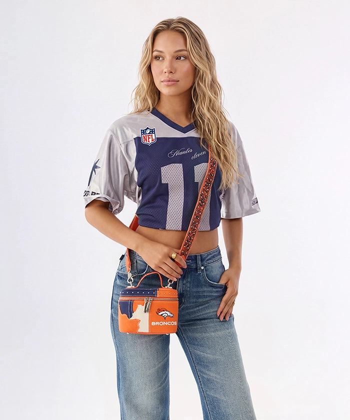 NFL Denver Broncos Western Canvas Crossbody Bag