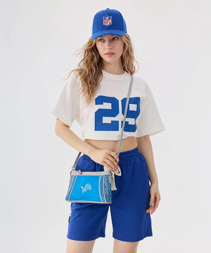 NFL Detroit Lions Braided Crossbody Bag