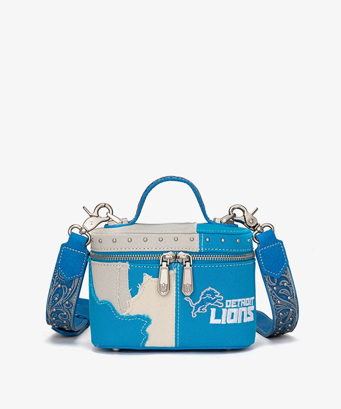 NFL Detroit Lions Western Canvas Crossbody Bag
