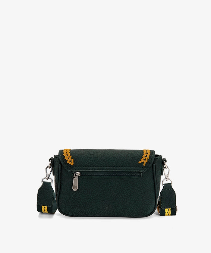 NFL Green Bay Packers Western Braided Flap Crossbody Bag
