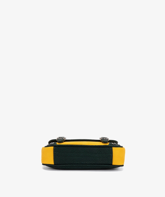 NFL Green Bay Packers Western Braided Flap Crossbody Bag