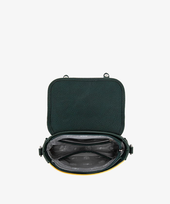 NFL Green Bay Packers Western Braided Flap Crossbody Bag